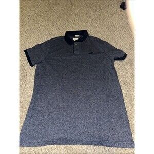 Y2K Hollister Hco Men's Stretch Fit Size  Large Polo Shirt Dark Blue.